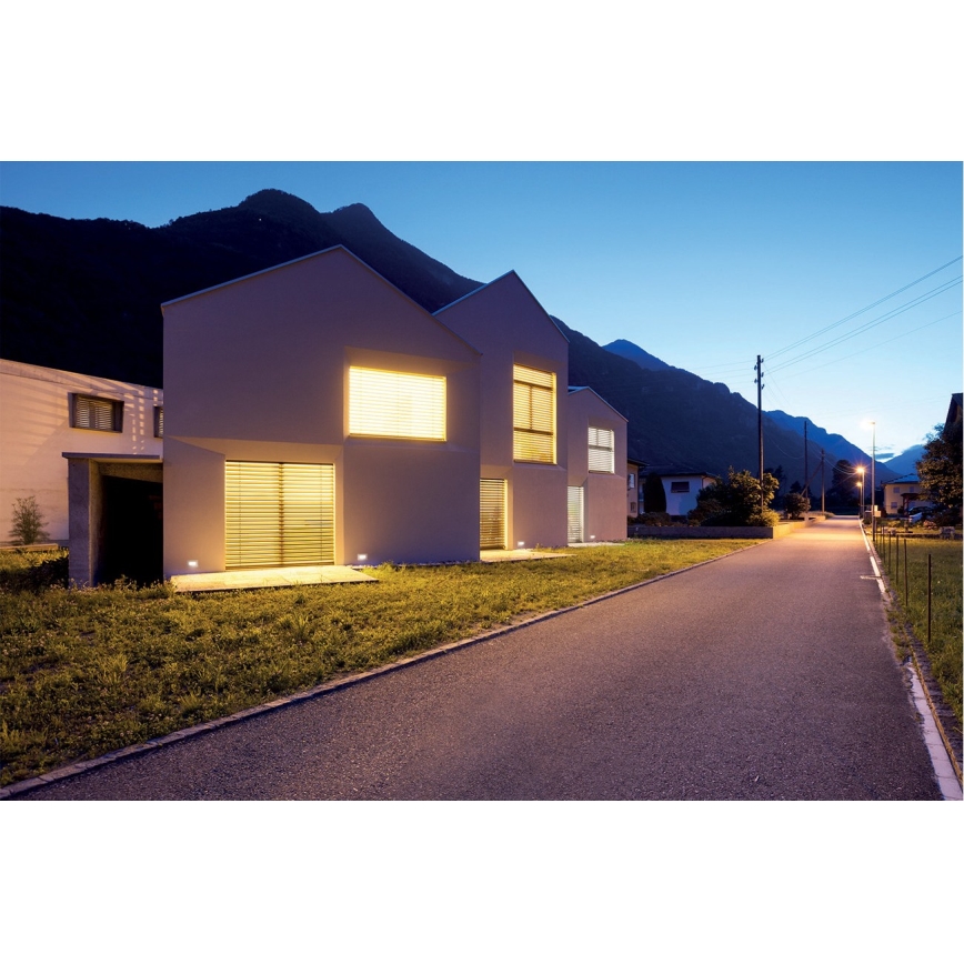 LED Sisäänrakennettu valo GLASI LED/3W/230V 4000K IP44 musta