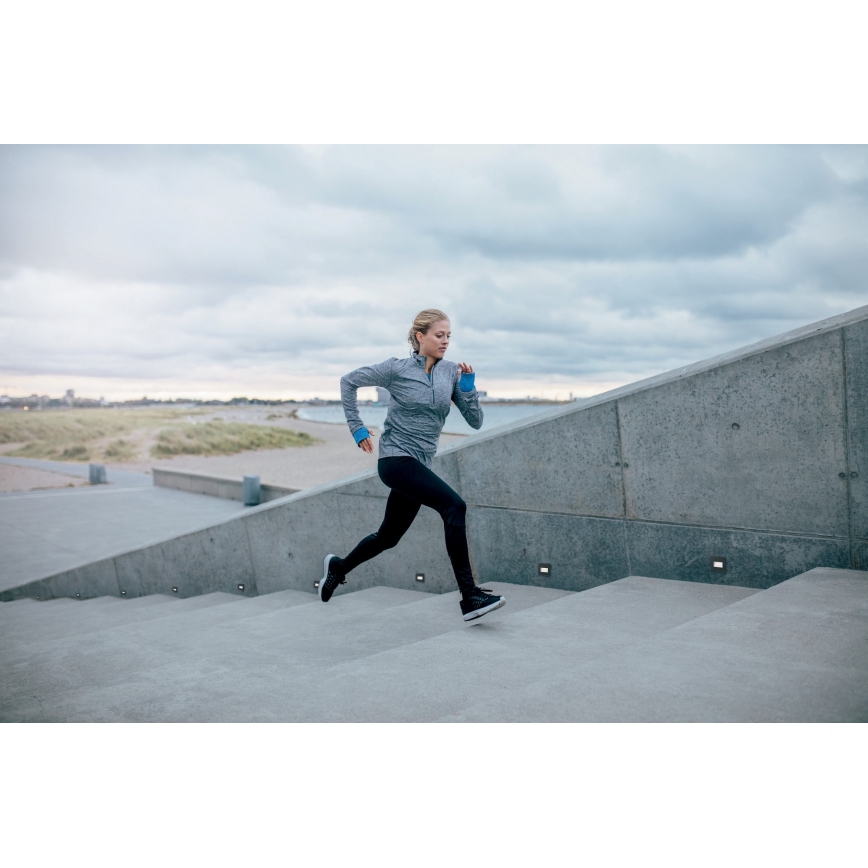 LED Sisäänrakennettu valo GLASI LED/3W/230V 4000K IP44 antrasiitti