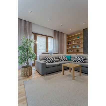 Upotettava valaisin ELICEO GU10/10W valkoinen/kulta