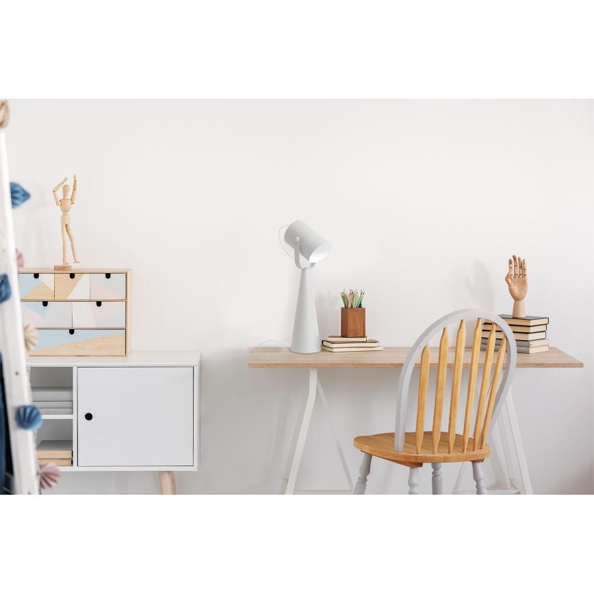 Pöytävalaisin LARATA 1xE27/5W/230V valkoinen
