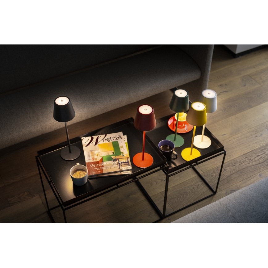 LED Himmennettävä ja ladattava pöytälamppu INITA LED/1,2W/1800 mAh IP54 punainen