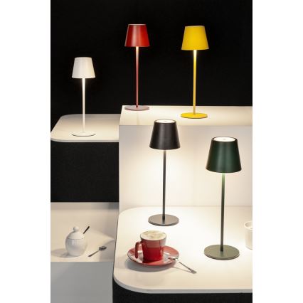 LED Himmennettävä ja ladattava pöytälamppu INITA LED/1,2W/1800 mAh IP54 punainen