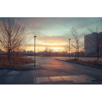 LED-katuvalo PARCOLI LED/30/40/50W/230V 3000/4000/6500K IP66 harmaa