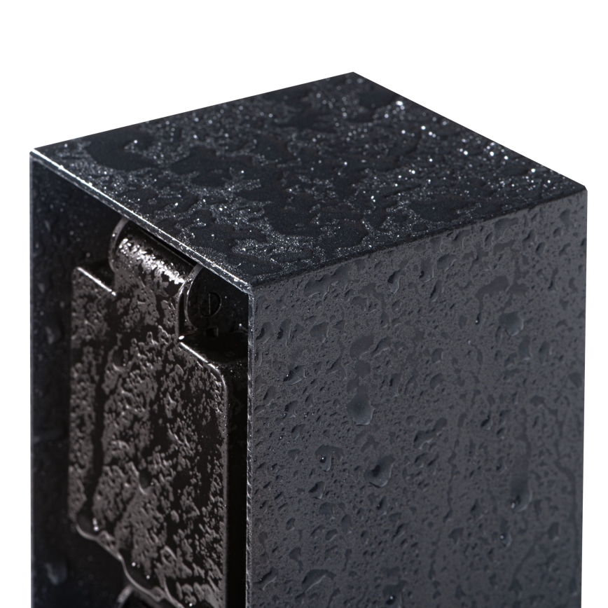 Ulkopistorasiapylväs DASTO 2Z Type E 230V IP44 antrasiitti