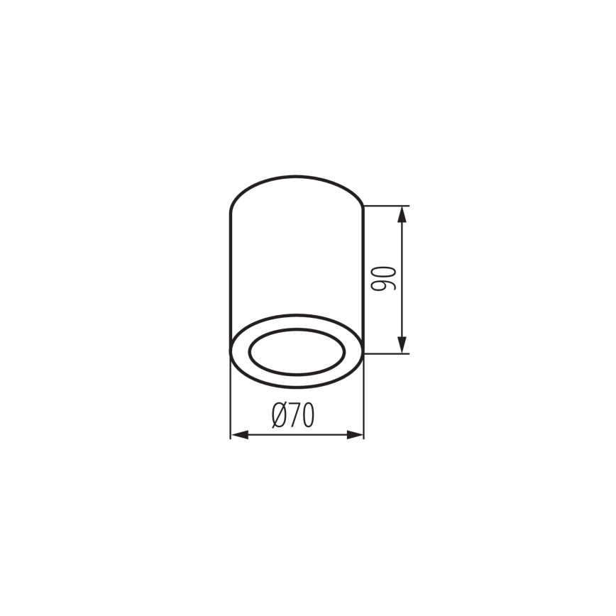 Kylpyhuoneen kohdevalaisin AQILO 1xGU10/7W/230V IP65 beige