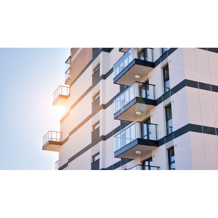 LED-kattotyövalo liiketunnistimella IPER LED/35W/230V IK10 IP65 pyöreä valkoinen