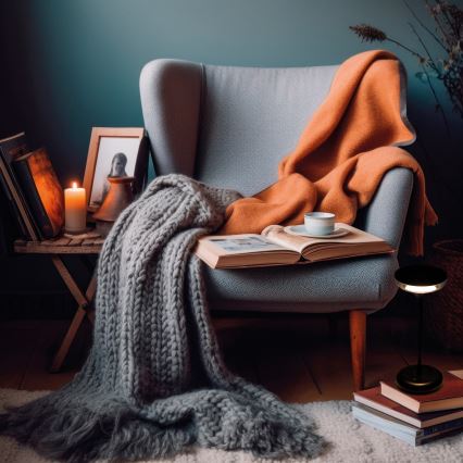 Kanlux 37311 - LED Himmennettävä ladattava lamppu FLUXY LED/1,7W/1800 mAh IP44 musta