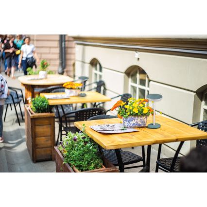 Kanlux 37313- LED Himmennettävä ladattava lamppu FLUXY LED/1,7W/1800 mAh IP44 vihreä