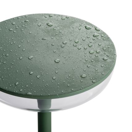 Kanlux 37313- LED Himmennettävä ladattava lamppu FLUXY LED/1,7W/1800 mAh IP44 vihreä