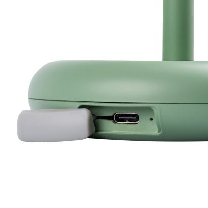 Kanlux 37313- LED Himmennettävä ladattava lamppu FLUXY LED/1,7W/1800 mAh IP44 vihreä