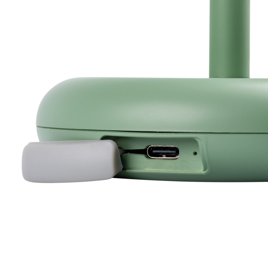 Kanlux 37313- LED Himmennettävä ladattava lamppu FLUXY LED/1,7W/1800 mAh IP44 vihreä