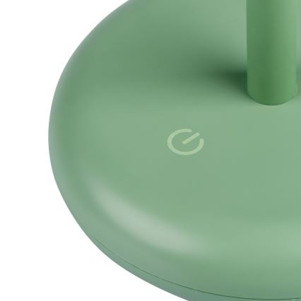 Kanlux 37313- LED Himmennettävä ladattava lamppu FLUXY LED/1,7W/1800 mAh IP44 vihreä