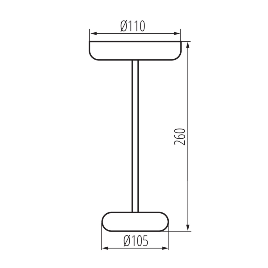 Kanlux 37313- LED Himmennettävä ladattava lamppu FLUXY LED/1,7W/1800 mAh IP44 vihreä