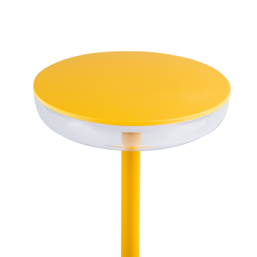 Kanlux 37314 - LED Himmennettävä ladattava lamppu FLUXY LED/1,7W/1800 mAh IP44 keltainen