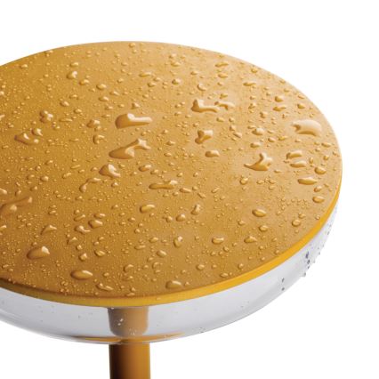 Kanlux 37314 - LED Himmennettävä ladattava lamppu FLUXY LED/1,7W/1800 mAh IP44 keltainen