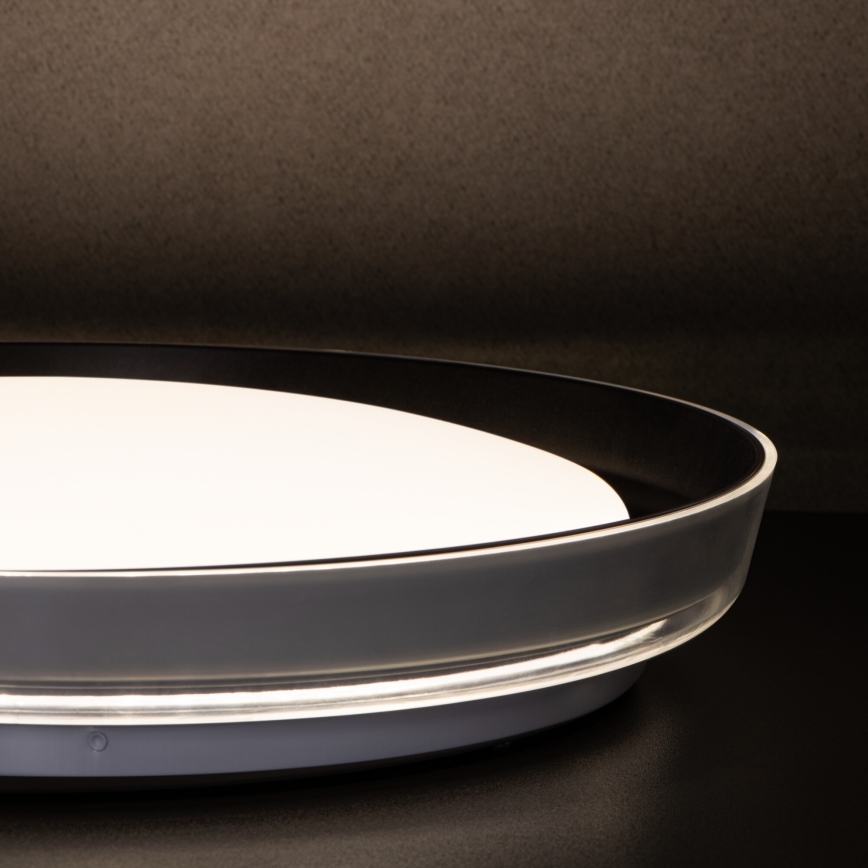 LED-kattovalaisin NIFU LED/17,8W/230V halkaisija 43 cm valkoinen/musta