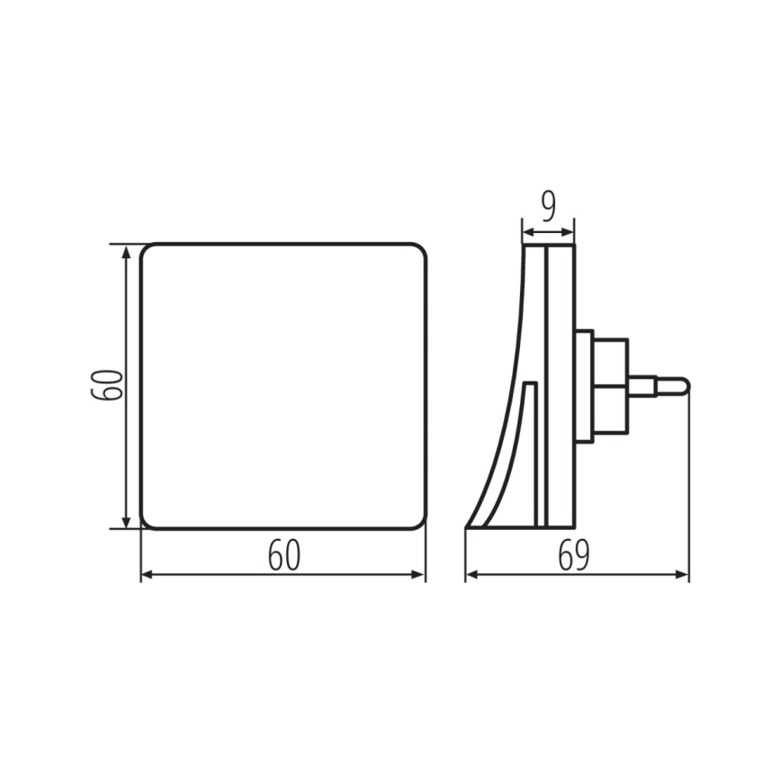 Kanlux 37393 - LED-yövalo hämäräanturilla pistorasialle HOFI LED/0,28W/230V valkoinen