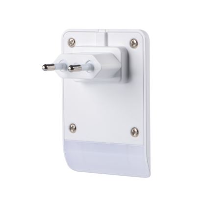LED-opastevalaisin hämäräkytkimellä pistorasiaan ORISA LED/0,28W/230V valkoinen