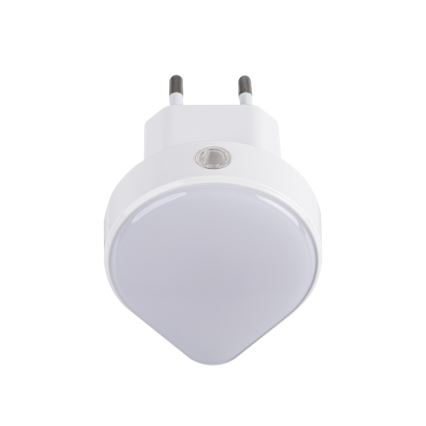 Kanlux 37396 - LED Himmennettävä suuntaus kevyt hämäräanturilla pistorasialle ULOV LED/0,5W/230V valkoinen