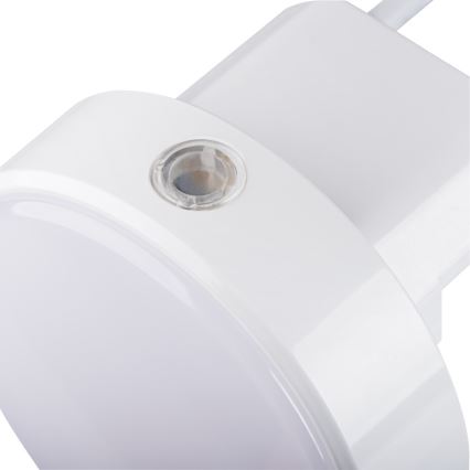 LED-himennettävä opastusvalo hämäräkytkimellä pistorasiaan ULOV LED/0,5W/230V valkoinen