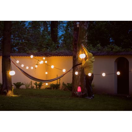 LED Himmennettävä ladattava ulkoriippuvalaisin STONO LED/1W/3000 mAh IP54