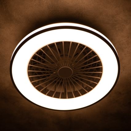 LED himmennettävä kattovalaisin tuulettimella PLAVE LED/48W/230V 3000/4000/6500K + kaukosäädin