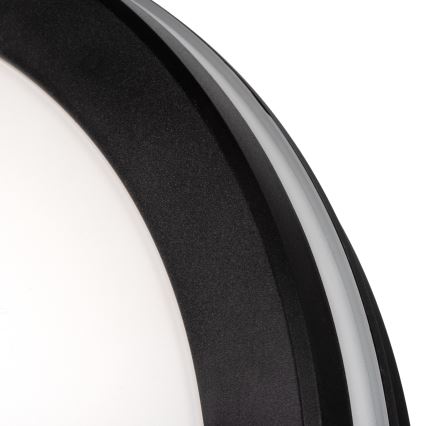 LED-ulkokattovalaisin BENO E LED/20W/230V 3000/4000/6500K halkaisija 20 cm IP65 musta