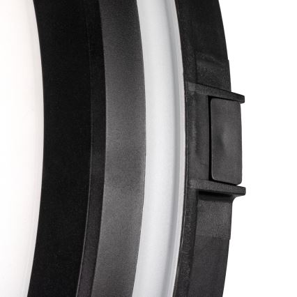 LED-ulkokattovalaisin BENO ECO LED/20W/230V 3000/4000/6500K halkaisija 20 cm IP65 musta