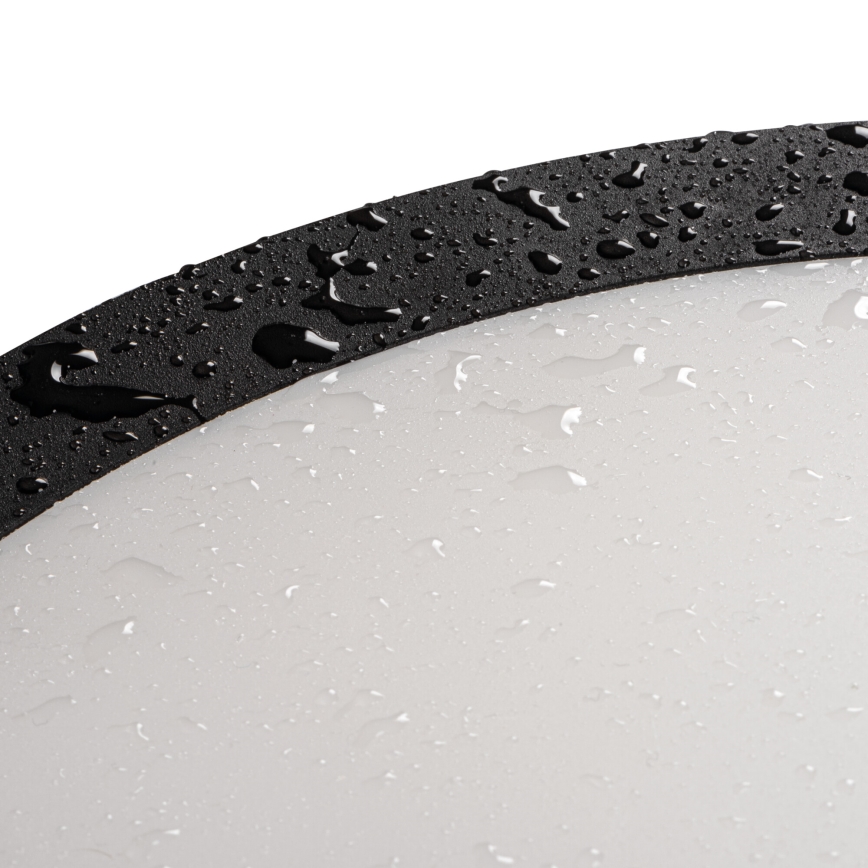 LED-ulkokattovalaisin BENO ECO LED/20W/230V 3000/4000/6500K halkaisija 20 cm IP65 musta