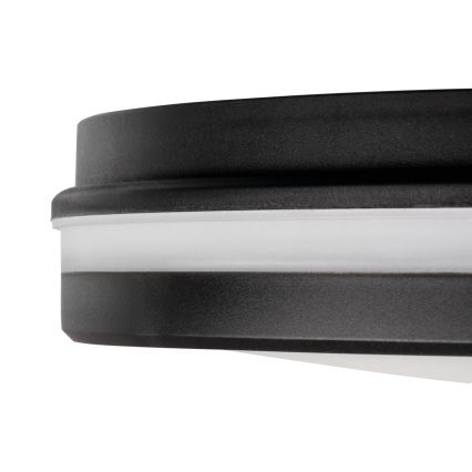 LED-ulkokattovalaisin BENO E LED/30W/230V 3000/4000/6500K halkaisija 30 cm IP65 musta