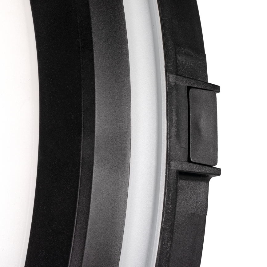 LED-ulkokattovalaisin BENO ECO LED/40W/230V 3000/4000/6500K halkaisija 40 cm IP65 musta