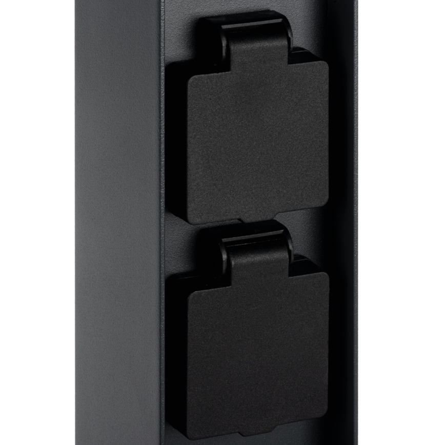 Ulkovalo 2 pistoketta DASTEN 1xG9/11W/230V 80 cm IP44 musta