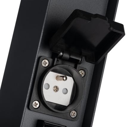 Ulkovalo 2 pistoketta DASTEN 1xG9/11W/230V 80 cm IP44 musta