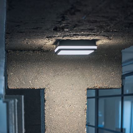 LED-ulkokattovalaisin liiketunnistimella BENO LED/24/30W/230V 3000/3500/4000K IP65 antrasiitti kulmikas