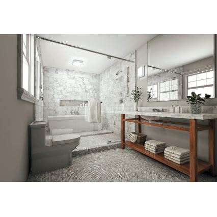 LED-ulkokattovalaisin liiketunnistimella BENO LED/24/30W/230V 3000/3500/4000K IP65 valkoinen kulmikas