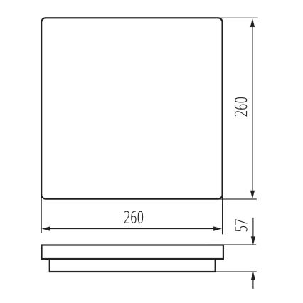 LED-ulkokattovalaisin BENO LED/24/30W/230V 3000/3500/4000K IP65 valkoinen kulmikas
