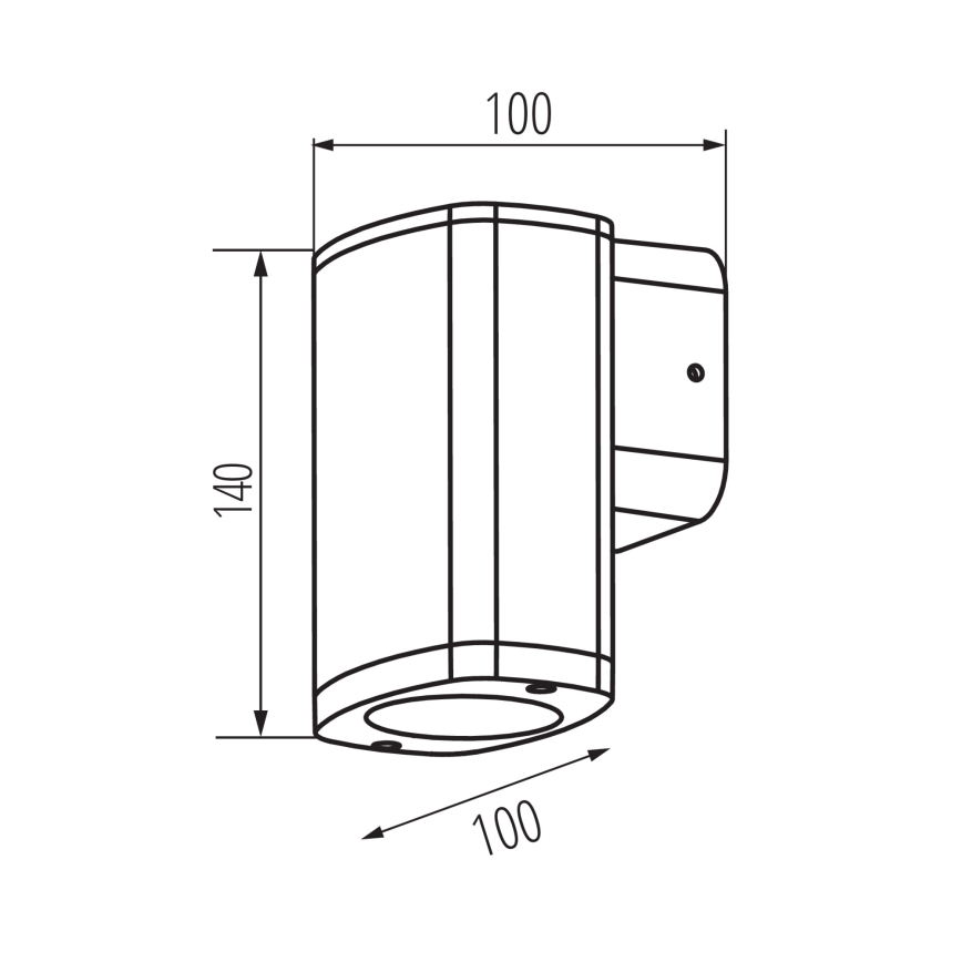 Ulkoseinävalaisin ZEVI 1xGU10/10W/230V IP54 antrasiitti