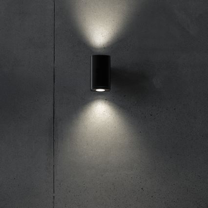 Ulkoseinävalaisin ZEVI 2xGU10/10W/230V IP54 musta