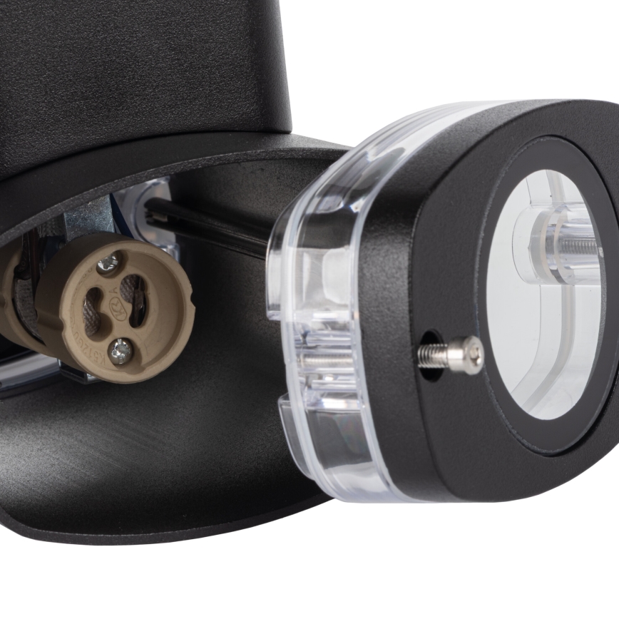 Ulkoseinävalaisin ZEVI 1xGU10/10W/230V IP54 musta