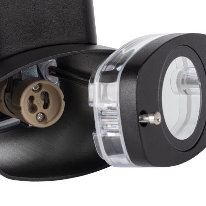 Ulkoseinävalaisin ZEVI 2xGU10/10W/230V IP54 musta