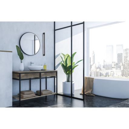 LED-ulkoseinävalaisin YALTE LED/11W/230V 4000K IP54 musta