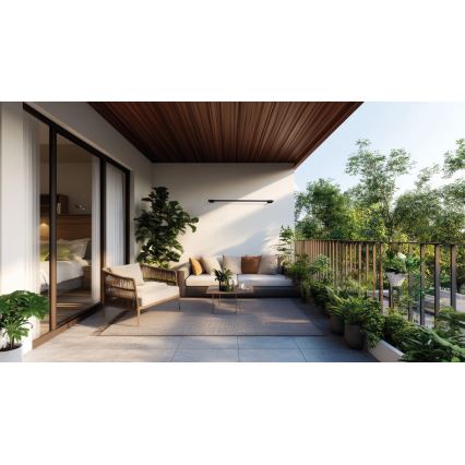 LED-ulkoseinävalaisin YALTE LED/11W/230V 3000K IP54 musta