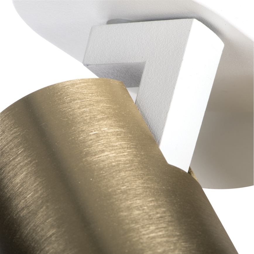 Kohdevalo LAURIN 3xGU10/10W/230V messinki/valkoinen