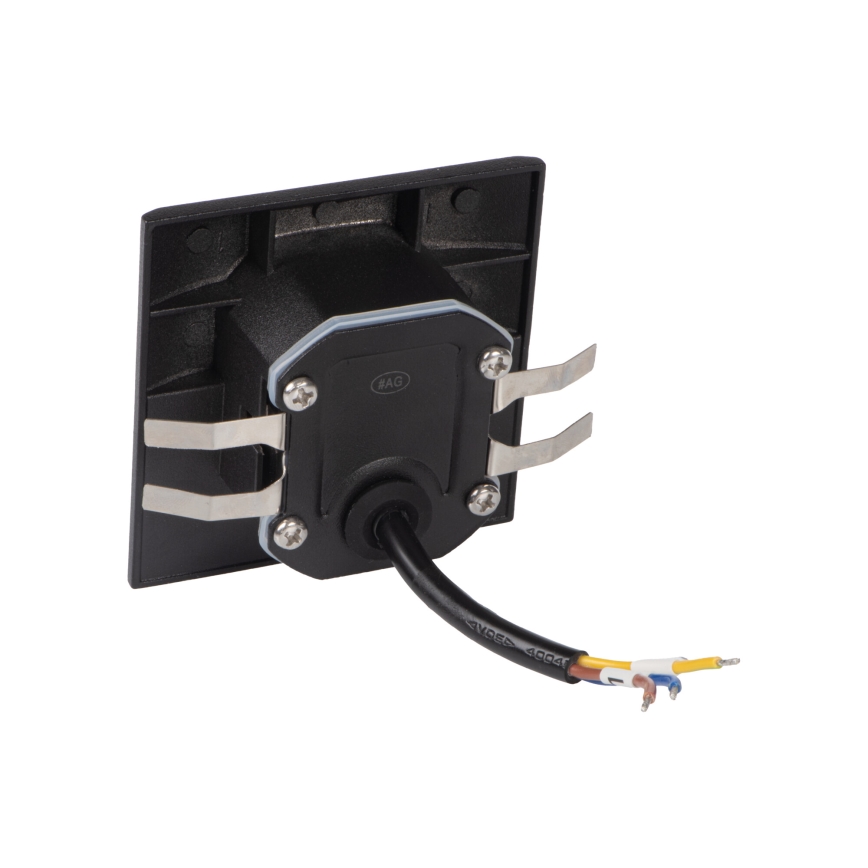LED-porrasvalaisin EXIN LED/2,5W/230V 3000K IP65 musta kulmikas