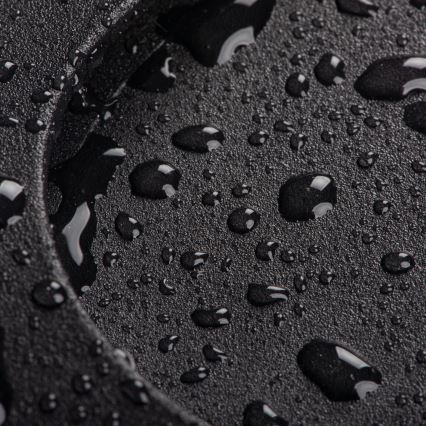 LED-portaiden valaisin liike- ja hämäräanturilla EXIN LED/2,5W/230V 3000K IP65 musta kulmikas