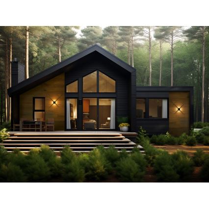 LED-ulkoseinävalaisin REFAZI LED/6W/230V IP54 antrasiitti