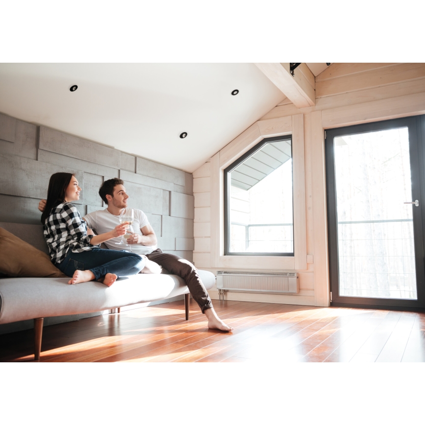 Upotettava LED-kattovalaisin FIZU LED/4W/230V 3000/4000/6500K musta