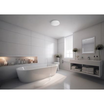 LED-kylpyhuoneen kattovalaisin ENELO LED 10 W 230 V, halkaisija 24 cm, IP44