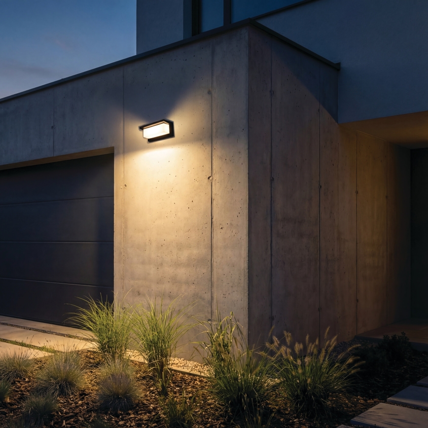 Ulkoseinävalaisin LERTO 1xE27/15W/230V IP54 musta