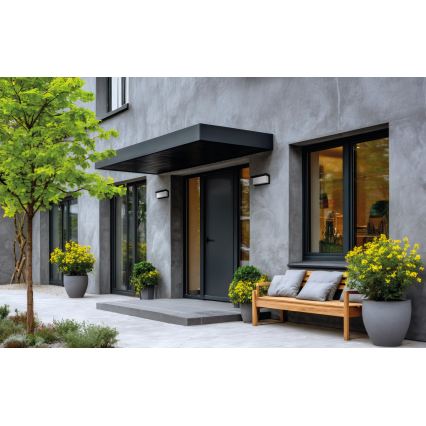 Ulkoseinävalaisin LERTO 1xE27/15W/230V IP54 musta